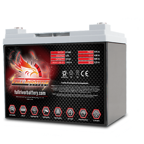 Full Throttle (Fullriver) FT438 High Capacity Dual Purpose AGM Battery