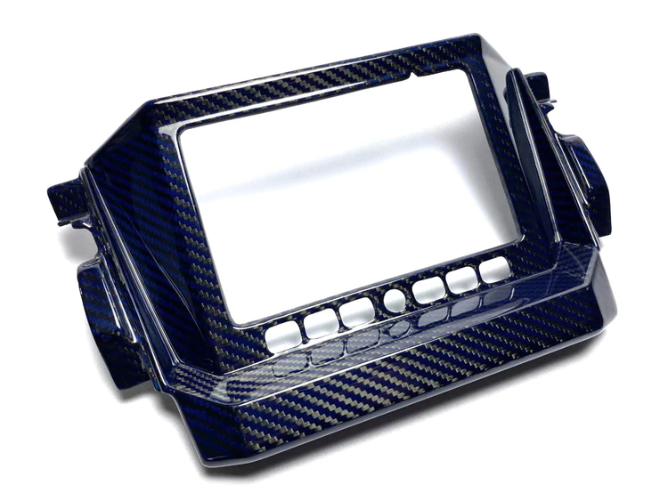 FourWerx 20+ Polaris RZR Pro XP/Pro R Blue Weave Carbon Fiber Ride Command Surround