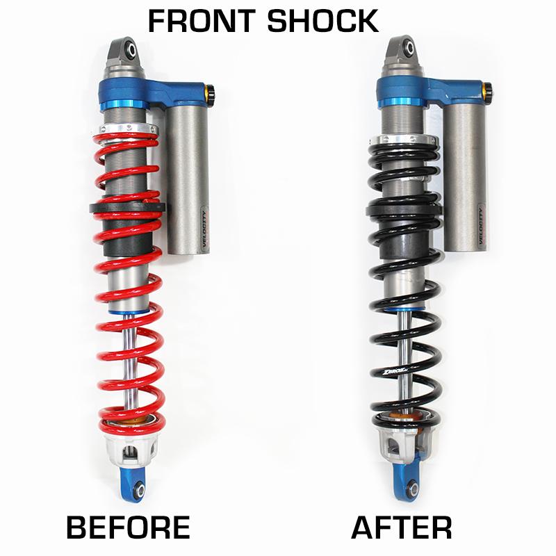 Zbroz Polaris RZR Turbo S4 Stage 1 Dual Rate Spring Kit for Walker Evans Velocity Shocks (2019-2021)
