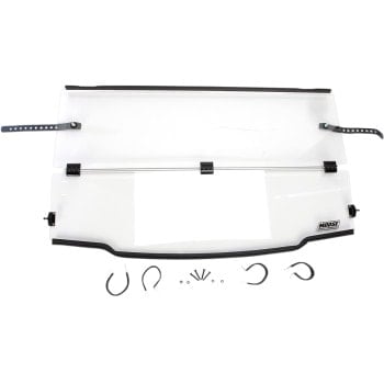 Moose Utility Polaris Ranger Polished Full Folding Windshield