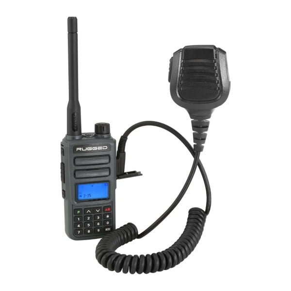 Rugged Radios GMR2 GMRS and FRS Band Radio with Hand Mic