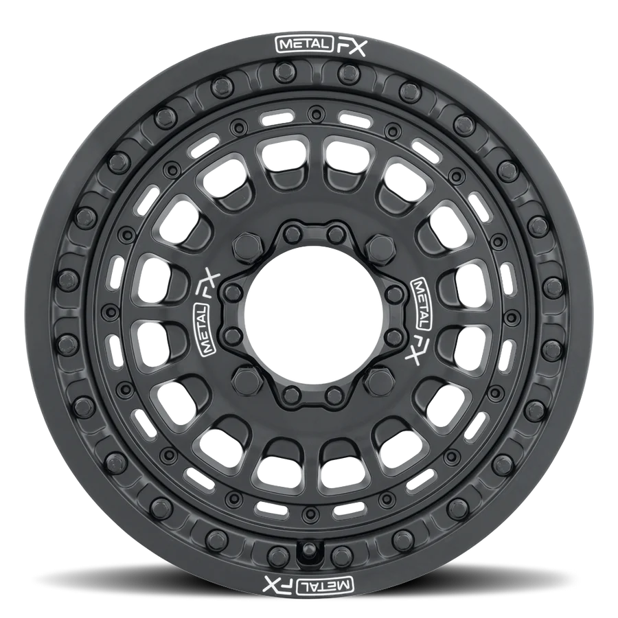 MetalFX OffRoad Hitman 15X6 Beadlock Wheel - Black