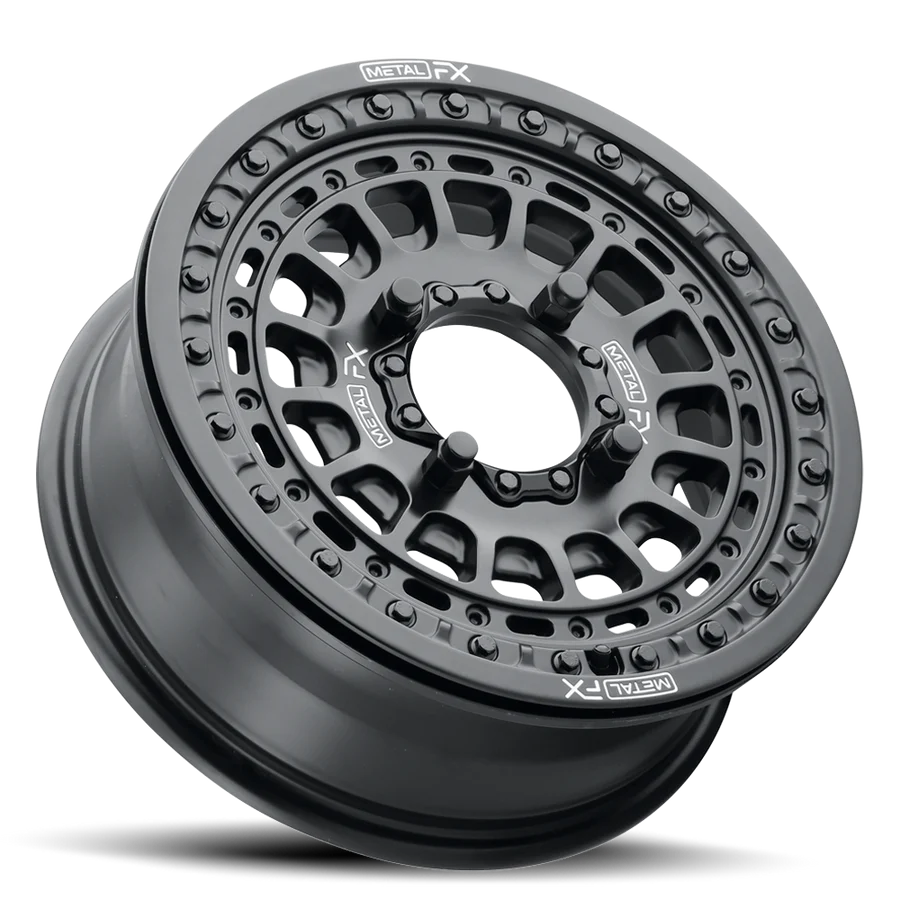 MetalFX OffRoad Hitman 15X6 Beadlock Wheel - Black