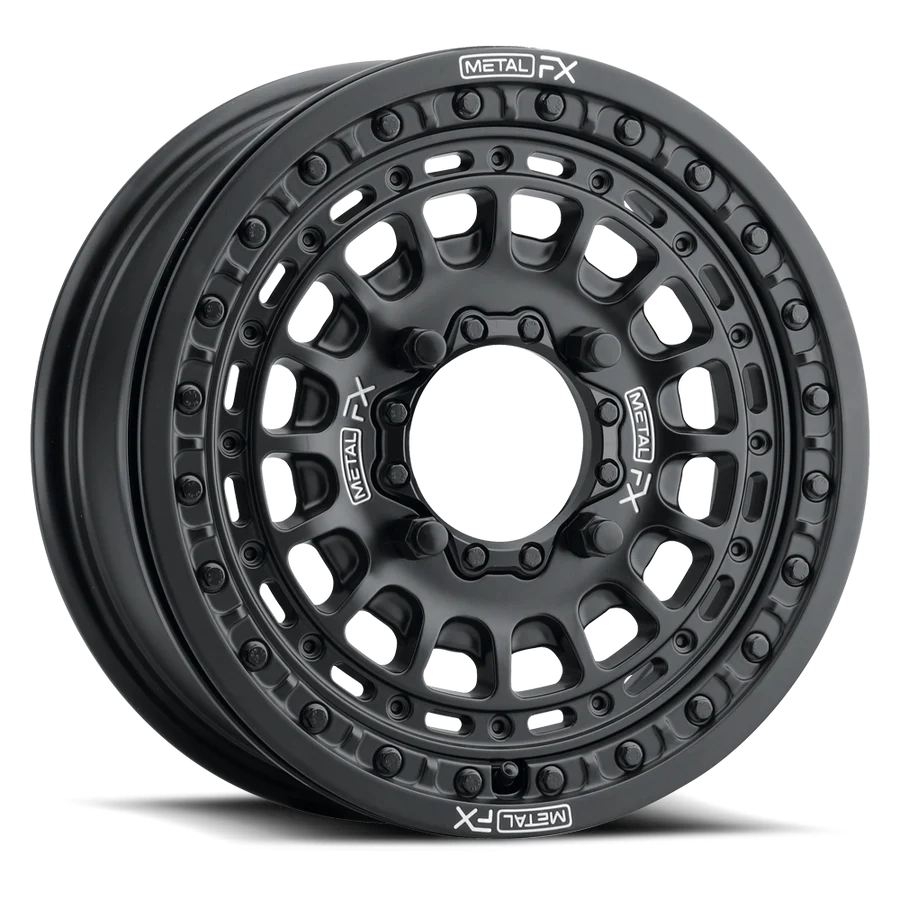MetalFX OffRoad Hitman 15X6 Beadlock Wheel - Black