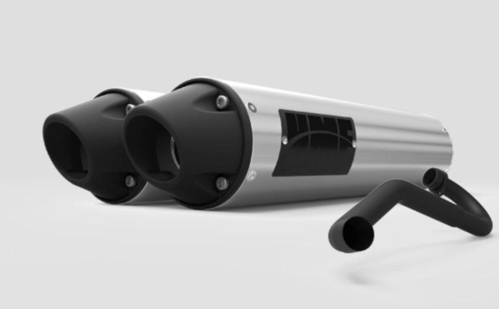 HMF Can-Am Maverick Performance Dual 3/4 Exhaust System - Blackout