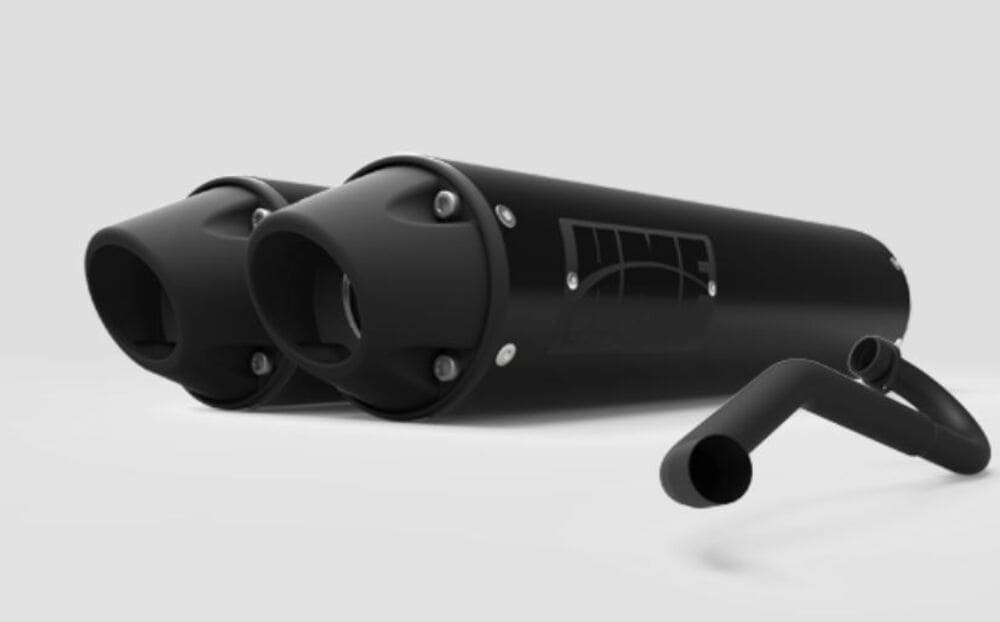 HMF Can-Am Maverick Performance Dual 3/4 Exhaust System - Blackout