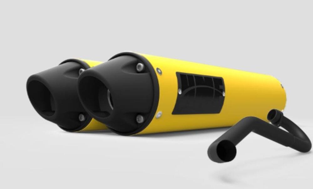 HMF Can-Am Maverick Performance Dual 3/4 Exhaust System - Blackout