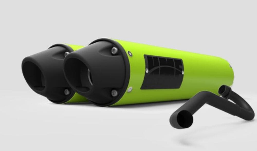 HMF Can-Am Maverick Performance Dual 3/4 Exhaust System - Blackout