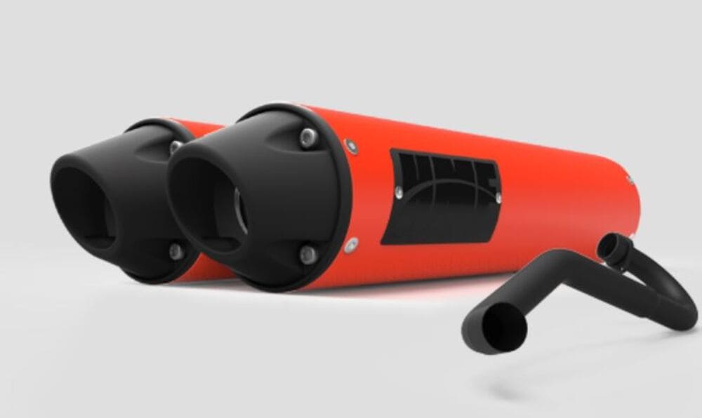 HMF Can-Am Maverick Performance Dual 3/4 Exhaust System - Blackout