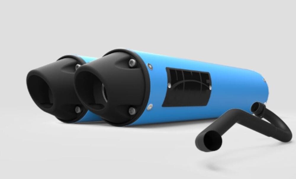 HMF Can-Am Maverick Performance Dual 3/4 Exhaust System - Blackout