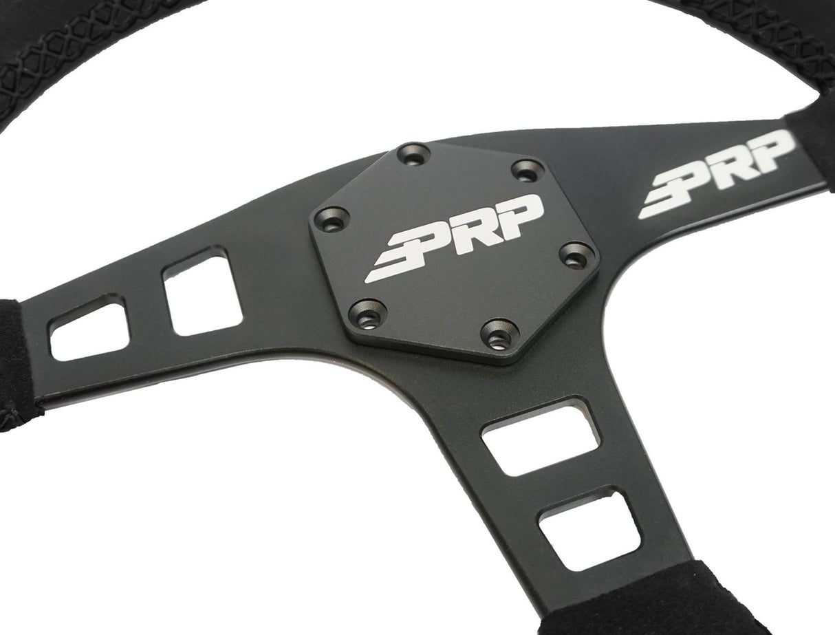 PRP Flat Steering Wheel - Suede