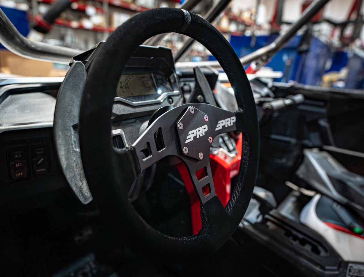 PRP Flat Steering Wheel - Suede