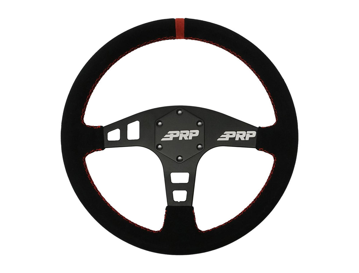 PRP Flat Steering Wheel - Suede