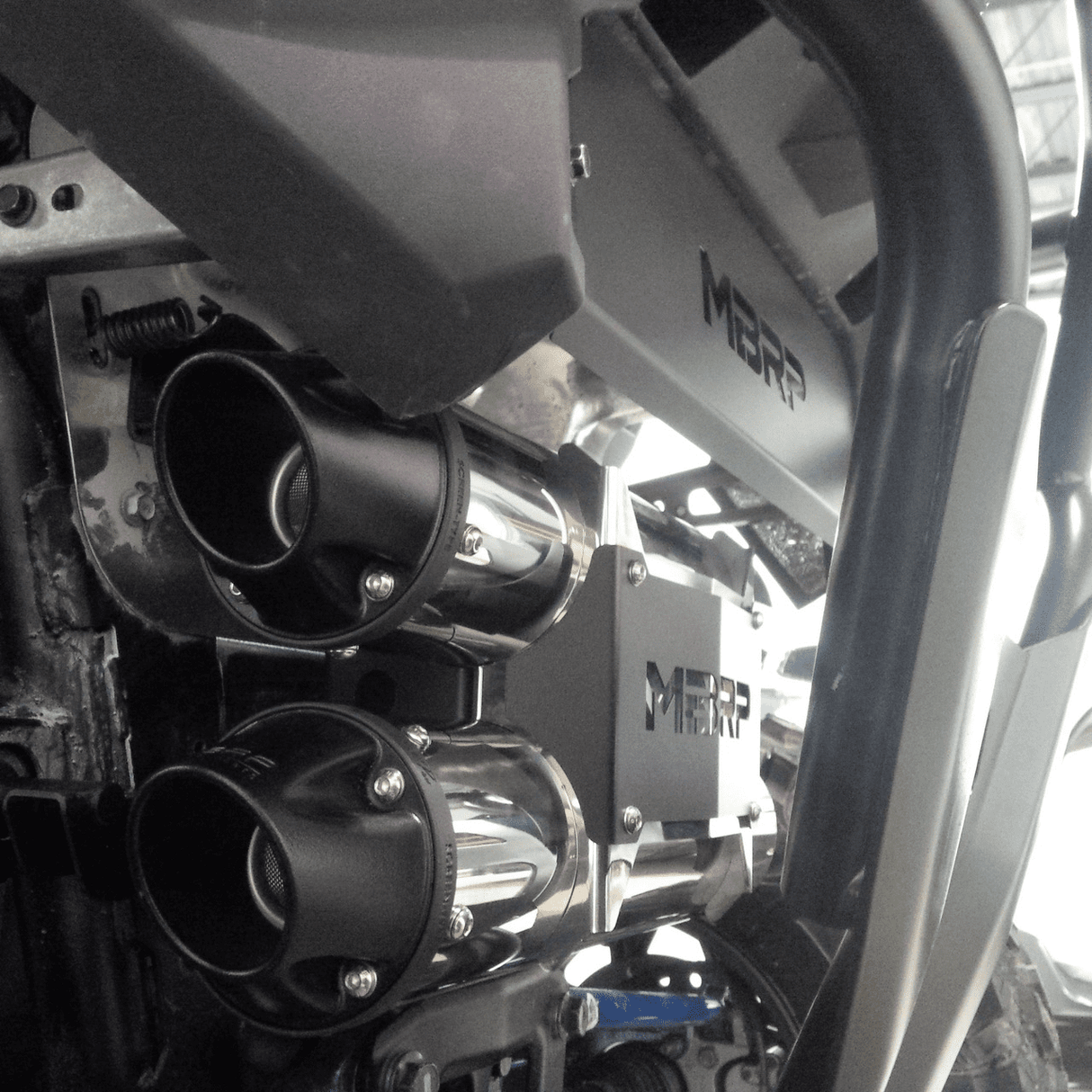 MBRP Polaris RZR PRO XP Stacked Dual Slip-on, Performance Series Exhaust 2020-2023