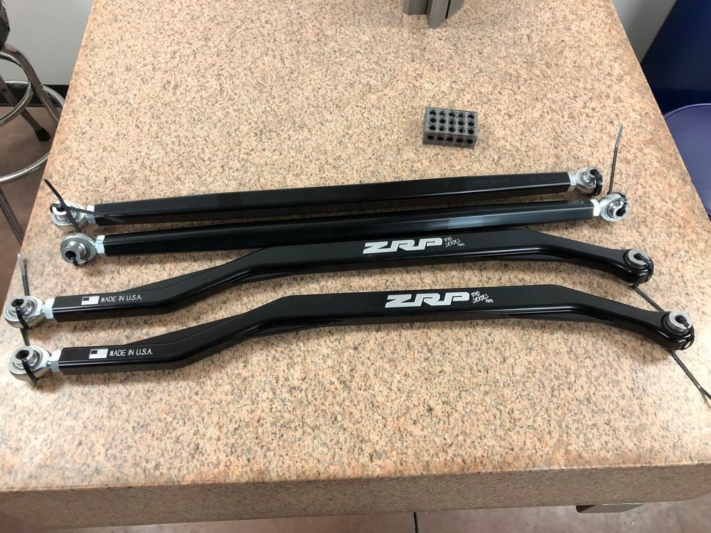ZRP 7075 72" RZR Turbo S Radius Rod Set