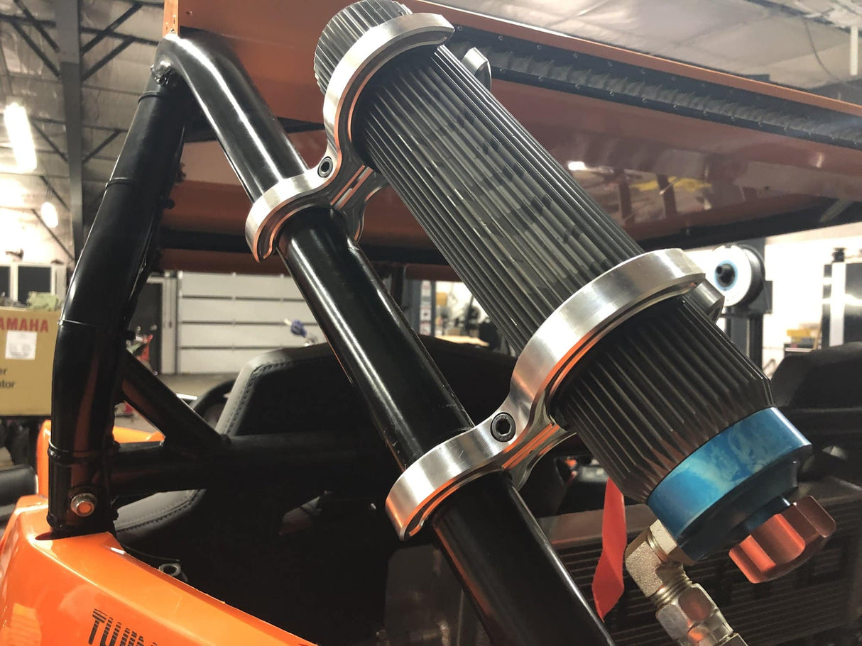 Viper Machine Billet Shock Reservoir Clamp Set for HCR Long Travel Suspension - YXZ1000R
