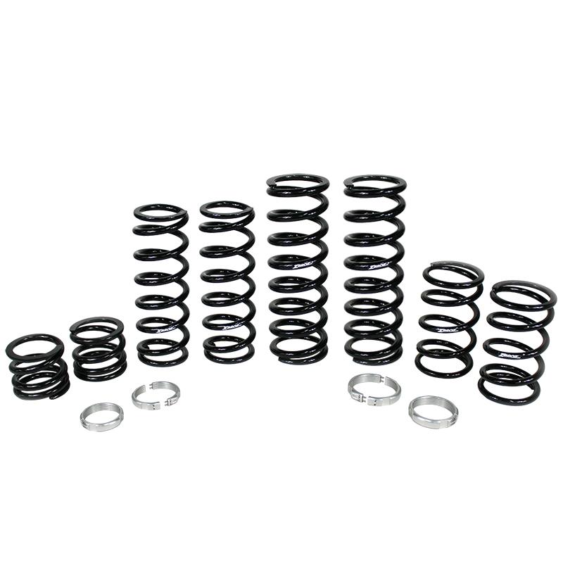 Zbroz Polaris RZR Turbo S4 Stage 1 Dual Rate Spring Kit for Walker Evans Velocity Shocks (2019-2021)