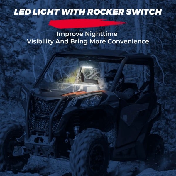 Kemimoto Can-Am Maverick Trail/ Sport/ MAX/ Commander LED Center Rear Mirrors with Light