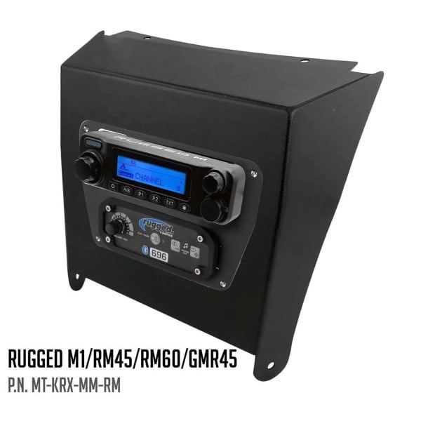 Rugged Radios Kawasaki KRX Multi-Mount Kit for M1 / RM45 / RM60 / GMR45 Radio and Rugged Intercom