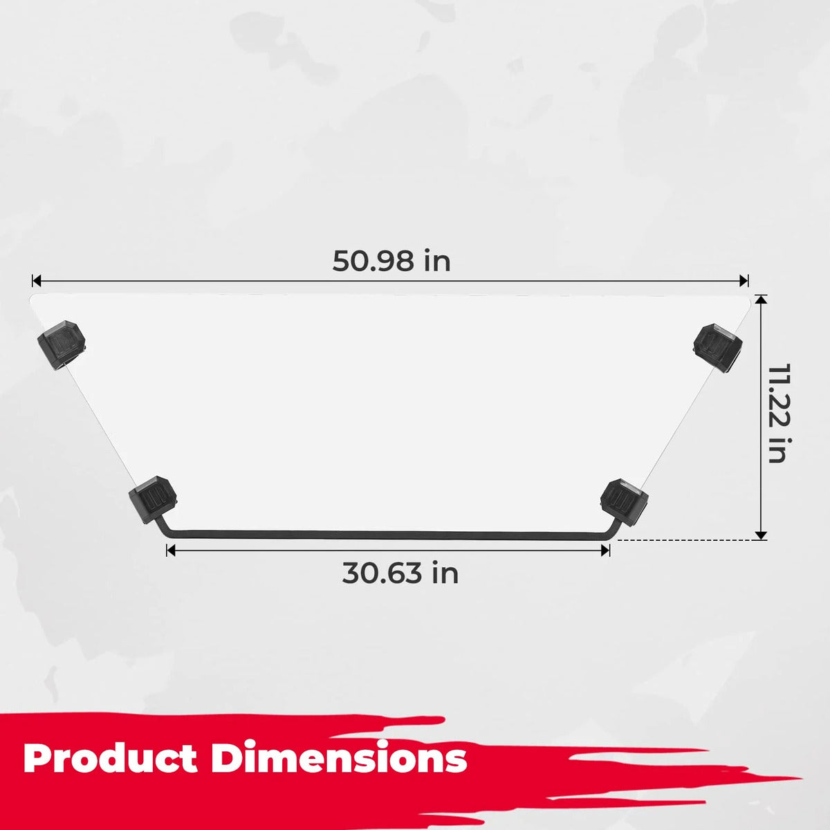 Kemimoto CF Moto ZForce 950 Front Half Windshield
