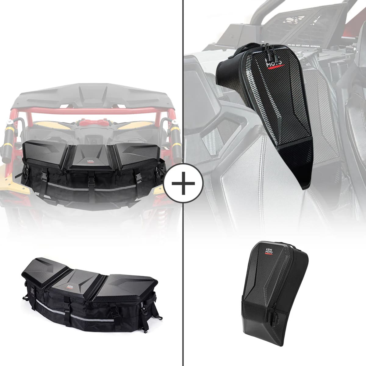 Kemimoto Can-Am Maverick X3 Center & Rear Storage Bag