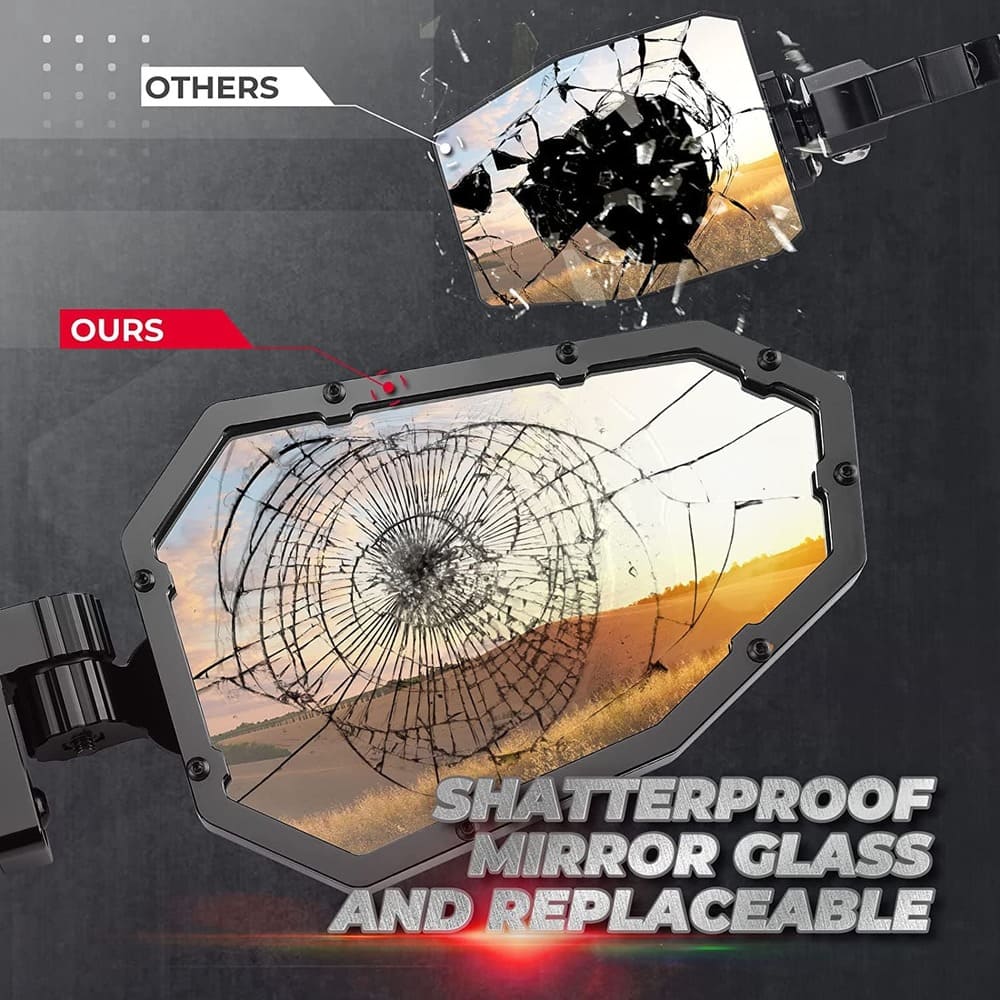 Kemimoto Can-Am Maverick X3/ X3 Max Aluminum Side Mirrors