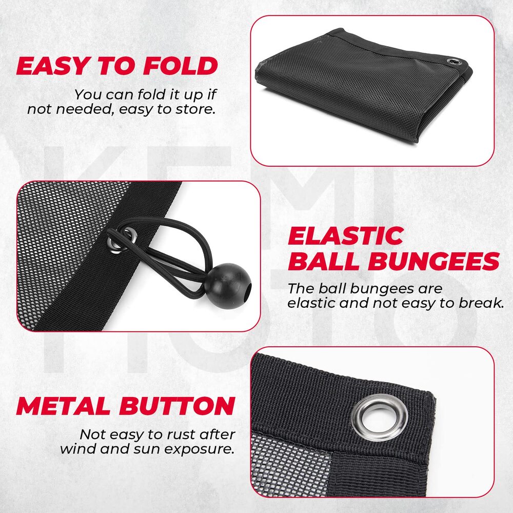 Kemimoto Polaris RZR Pro R Soft Rear Window Net Mesh