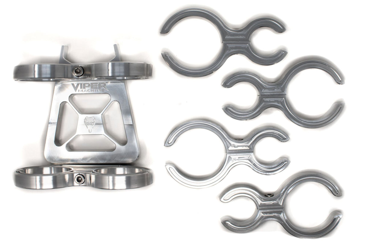 Viper Machine Billet Shock Reservoir Clamp Set for HCR Long Travel Suspension - YXZ1000R