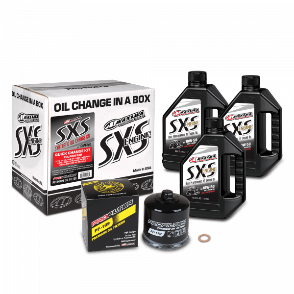 Maxima SXS 10W-50 Polaris Turbo Quick Oil Change Kit