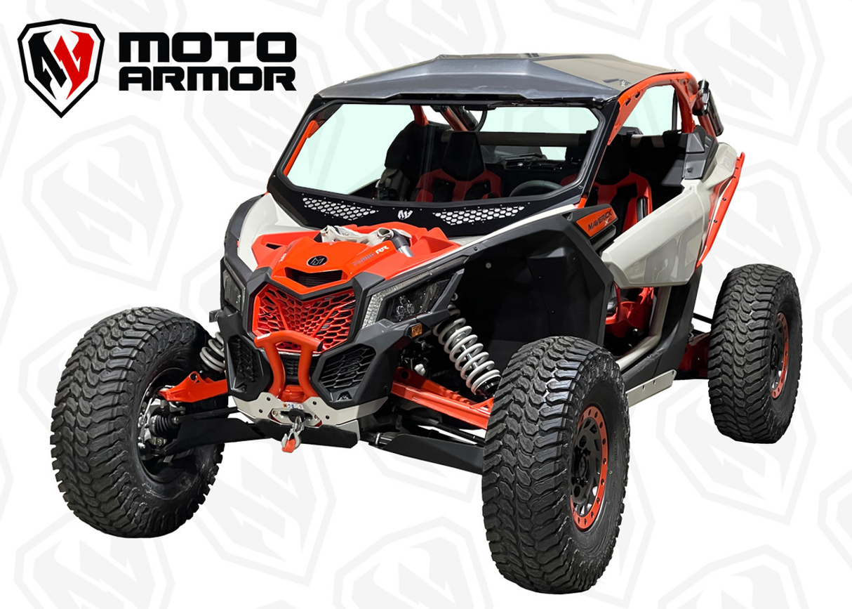 Moto Armor Vented Glass Windshield Can Am Maverick X3