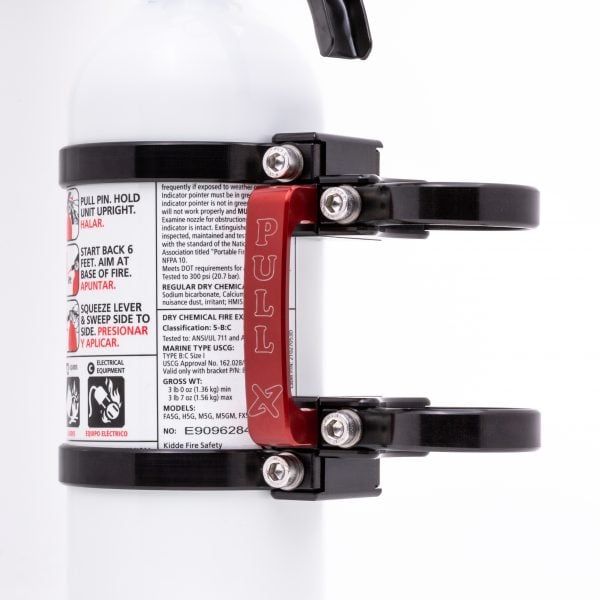 Axia Alloys Quick Release Fire Extinguisher Mount W/ 2LB Extinguisher
