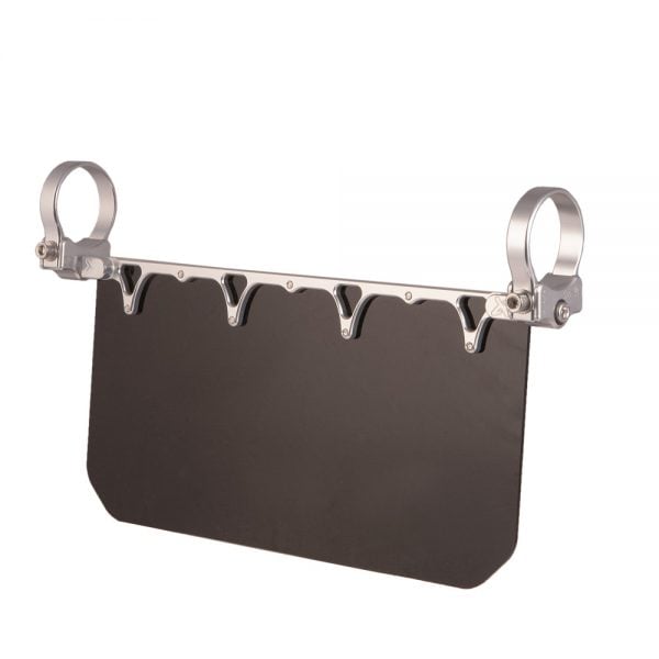 Axia Alloy 12" Wide Sun Visor - Solid Black Shield