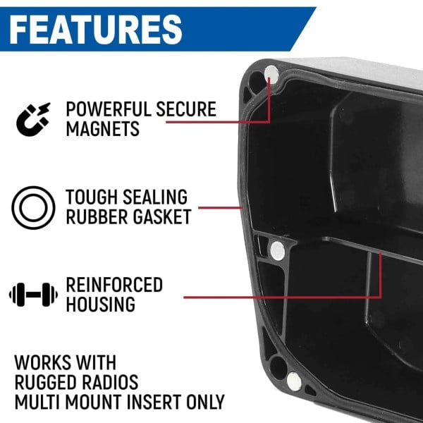 Rugged Radios Magnetic Radio & Intercom Cover for Rugged Radios Multi Mount Insert