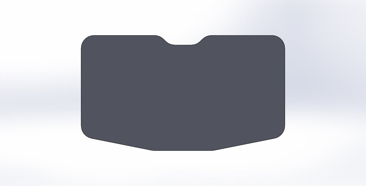 Bent Metal D.O.T Stamped Tinted Glass Replacement