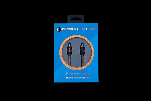 Memphis Audio Twisted RCA Cables (21 Foot)