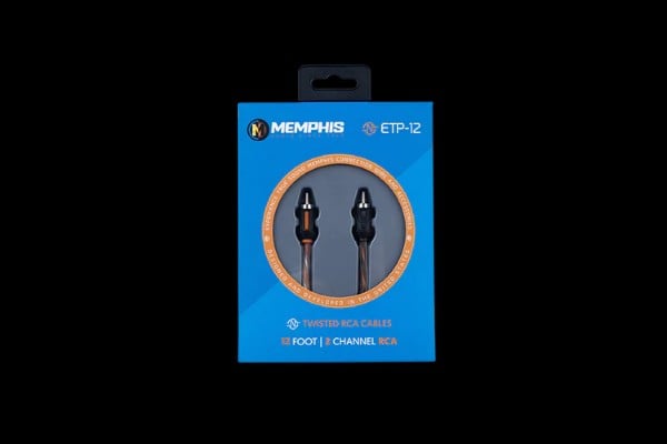 Memphis Audio Twisted RCA Cables (12 Foot)
