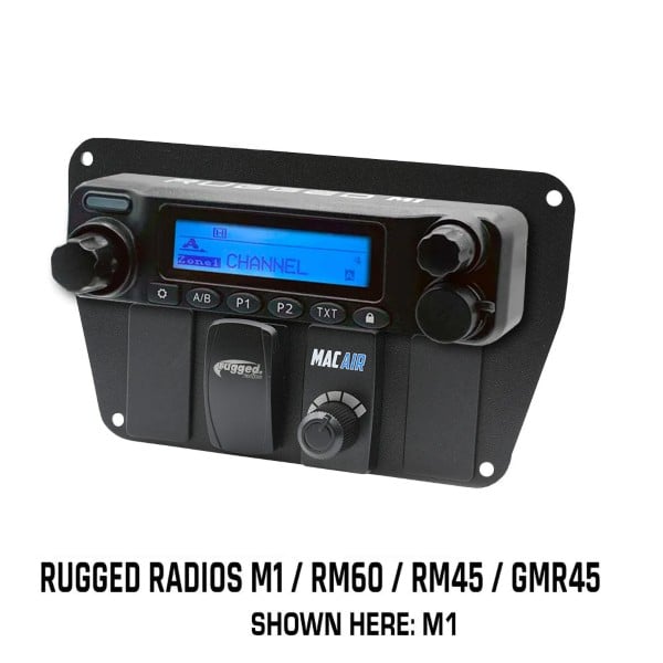 Rugged Radios Multi Mount Insert or Standalone Mount for Rugged Radios M1 - GMR45 - RM60 - RM45 with Rocker Switches
