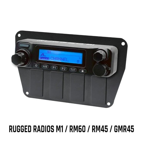 Rugged Radios Multi Mount Insert or Standalone Mount for Rugged Radios M1 - GMR45 - RM60 - RM45 with Rocker Switches