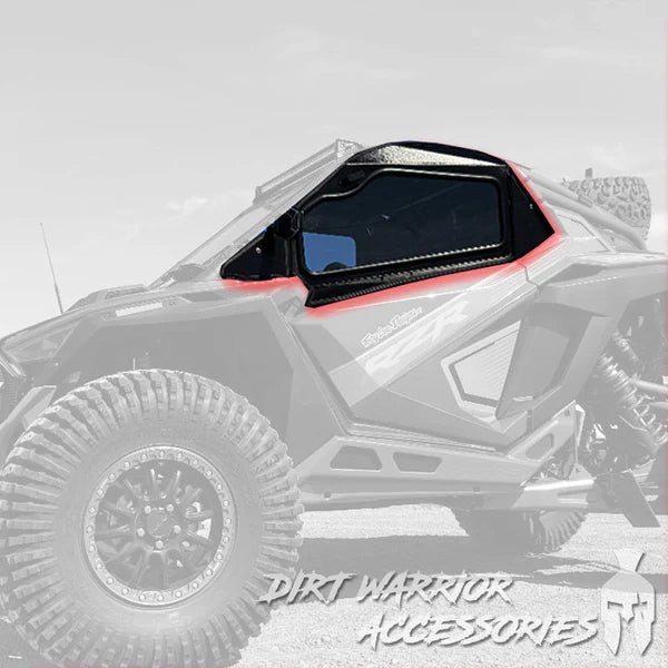 Dirt Warrior Accessories 2022-24 Polaris RZR Pro R 2-Seat Cab Enclosure Upper Side Doors Panels