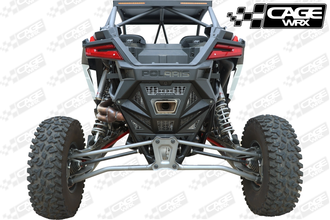 CageWRX Polaris RZR Pro R Rear Exhaust Cover - RAW