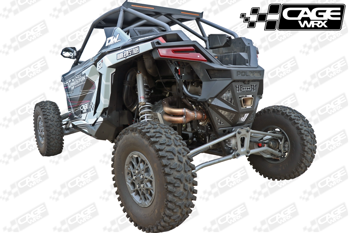 CageWRX Polaris RZR Pro R Rear Exhaust Cover - RAW