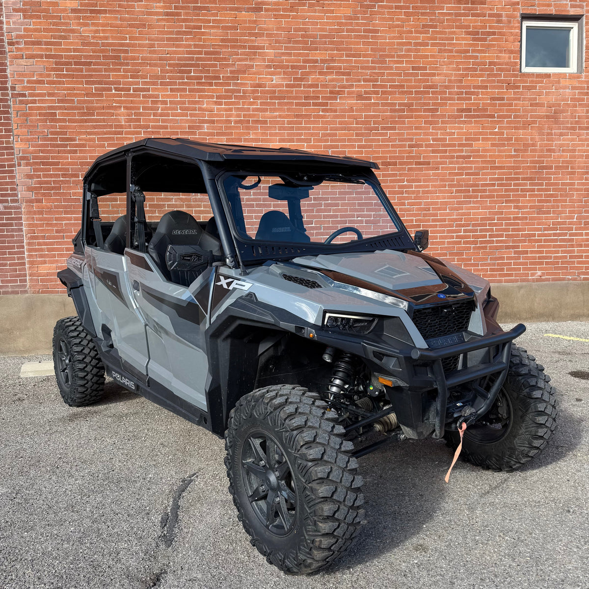 Bent Metal Polaris General 2.0 Vented Glass Windshield
