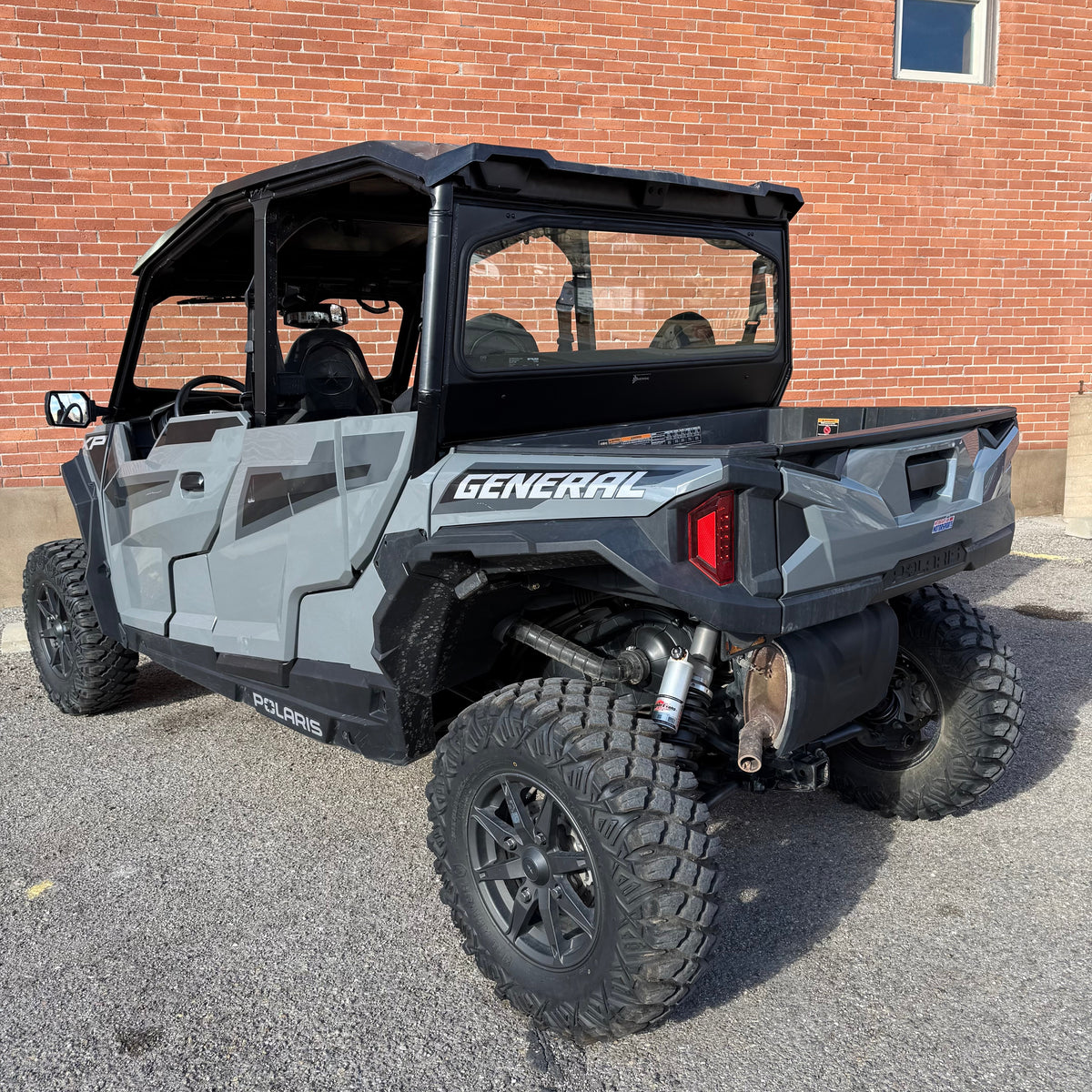 Bent Metal Polaris General Rear Glass Windshield
