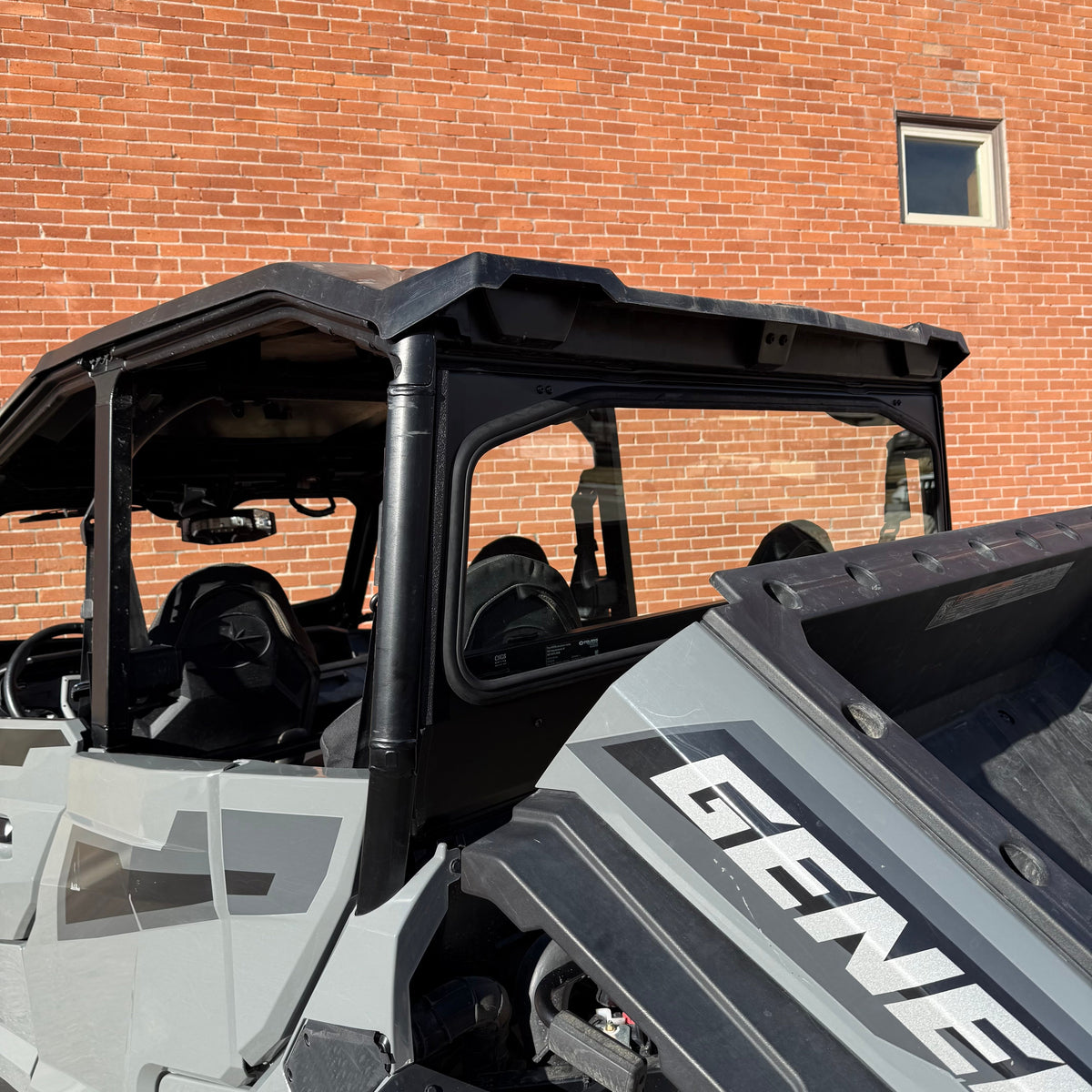 Bent Metal Polaris General Rear Glass Windshield