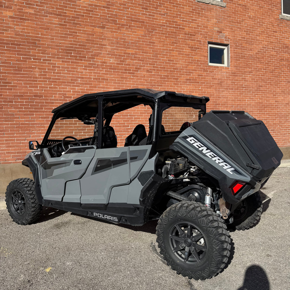 Bent Metal Polaris General Rear Glass Windshield