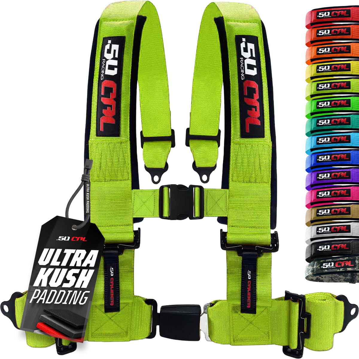 50 Cal Pro Series 4 point Harness with push button release 2" & 3" available