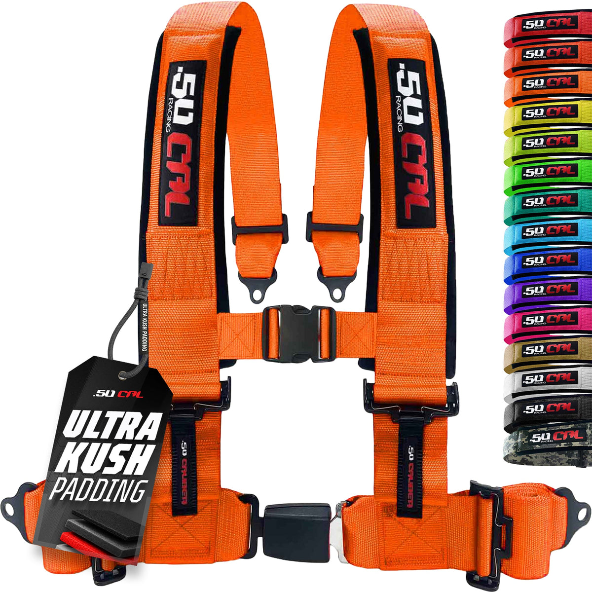 50 Cal Pro Series 4 point Harness with push button release 2" & 3" available