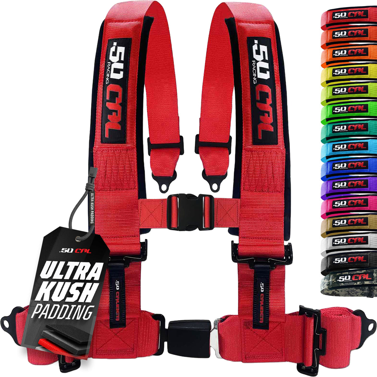 50 Cal Pro Series 4 point Harness with push button release 2" & 3" available