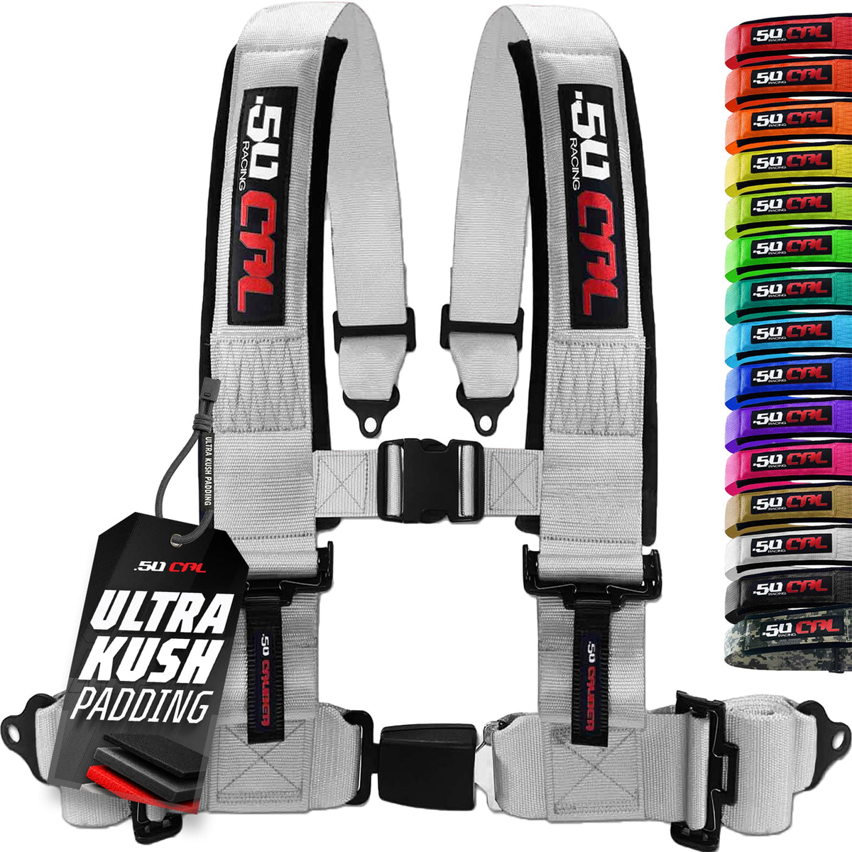50 Cal Pro Series 4 point Harness with push button release 2" & 3" available