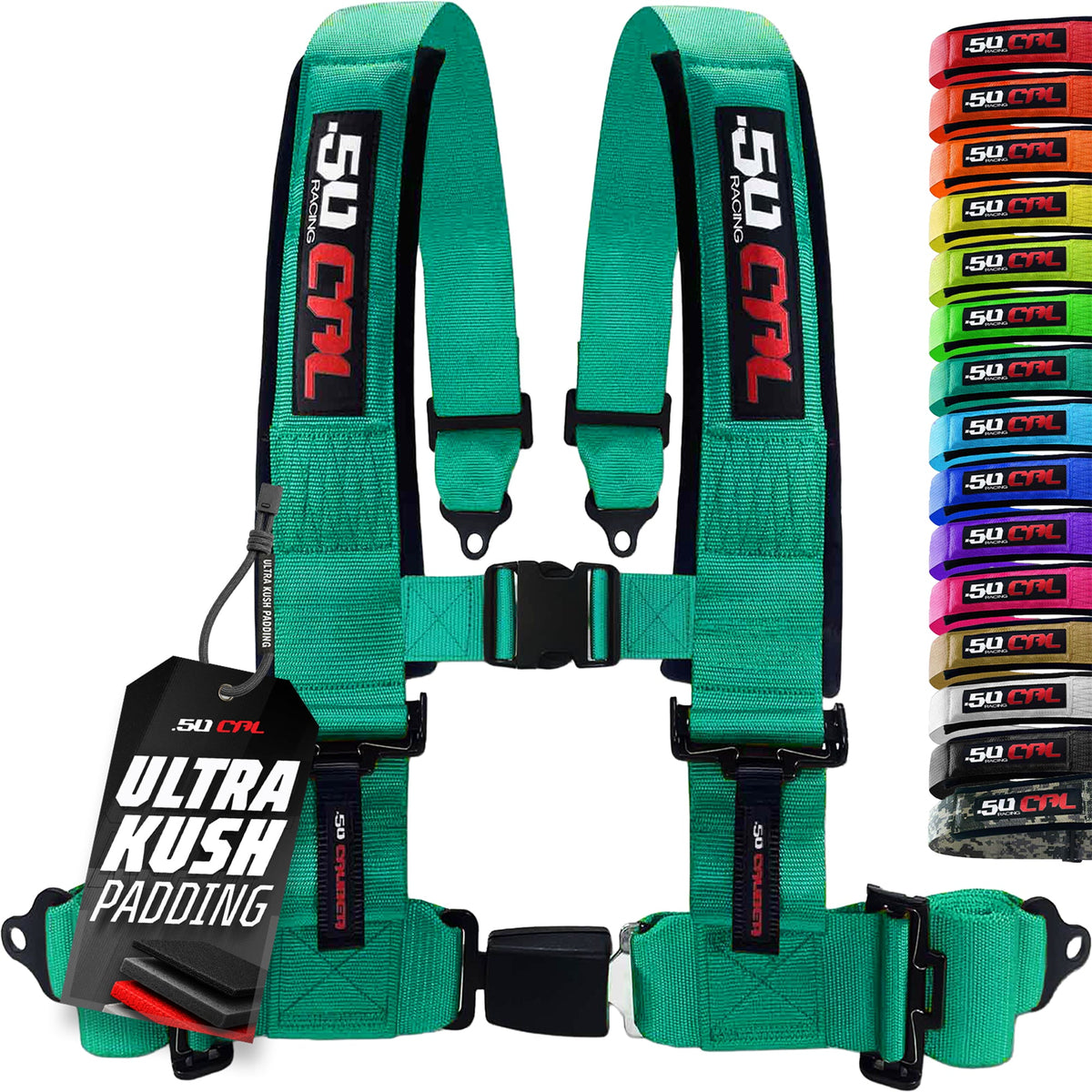 50 Cal Pro Series 4 point Harness with push button release 2" & 3" available